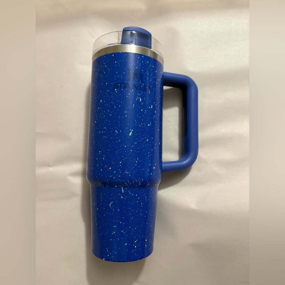 Blue Speckled Stanley 30 Oz. Travel Mug with Handle